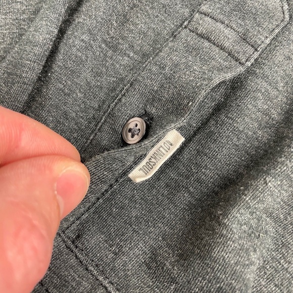 Linksoul Golf Mens Size XL Long Sleeve Button Down Hybrid Stretch Shirt Charcoal - Picture 4 of 6